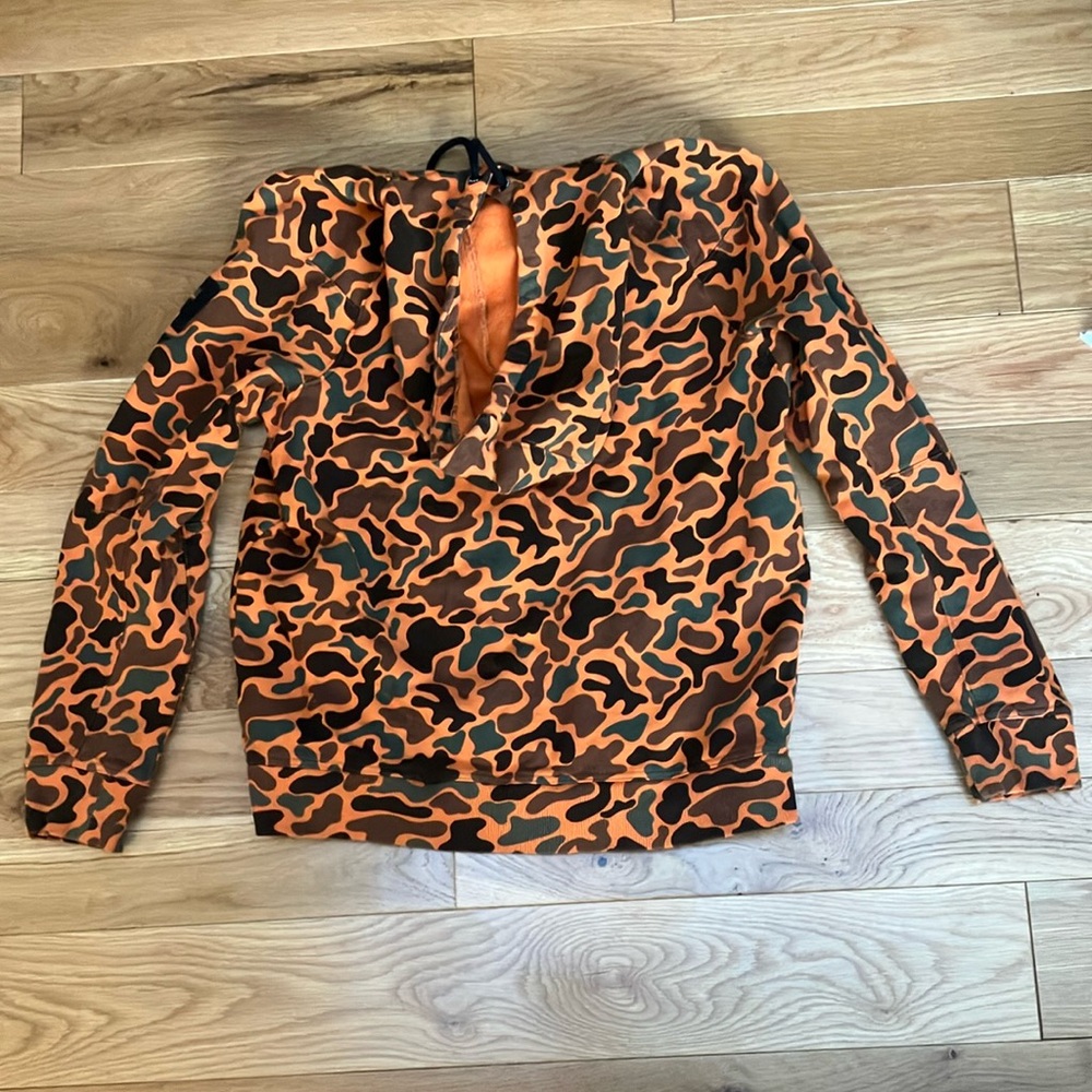 Alaskan Hardgear by Duluth Trading Camouflage Orange Hoodie sz Medium - Picture 7 of 7